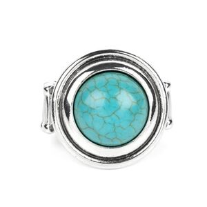 Silver Turquoise Ring Drive You Wild Blue Ring Crackle Turquoise Fashion Jewelry